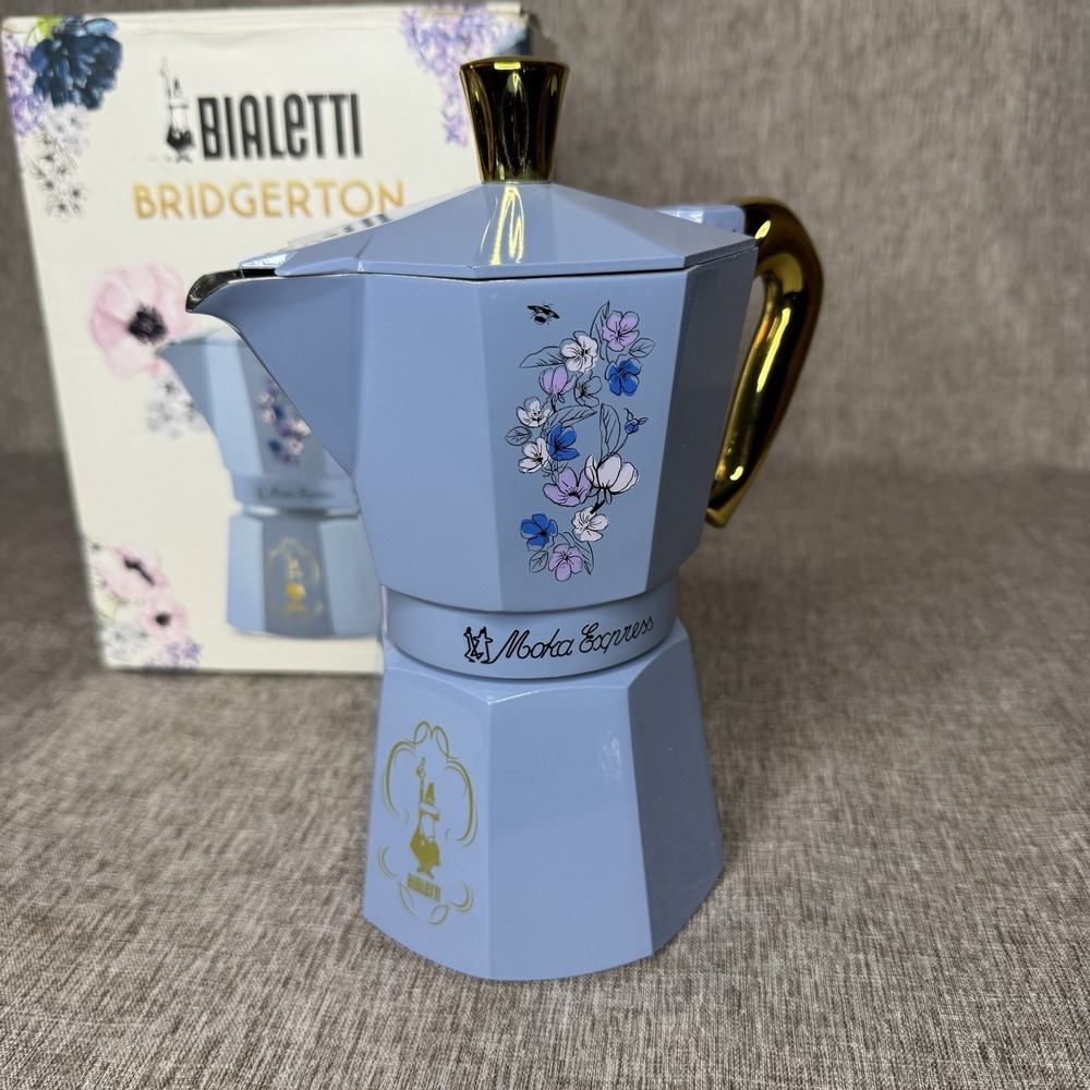 Bialetti Moka Express Bridgerton Iconic stovetop Espresso 6 Cup - Picture 2 of 9
